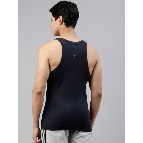 Buy Men's Black Solid Innerwear Vest Online