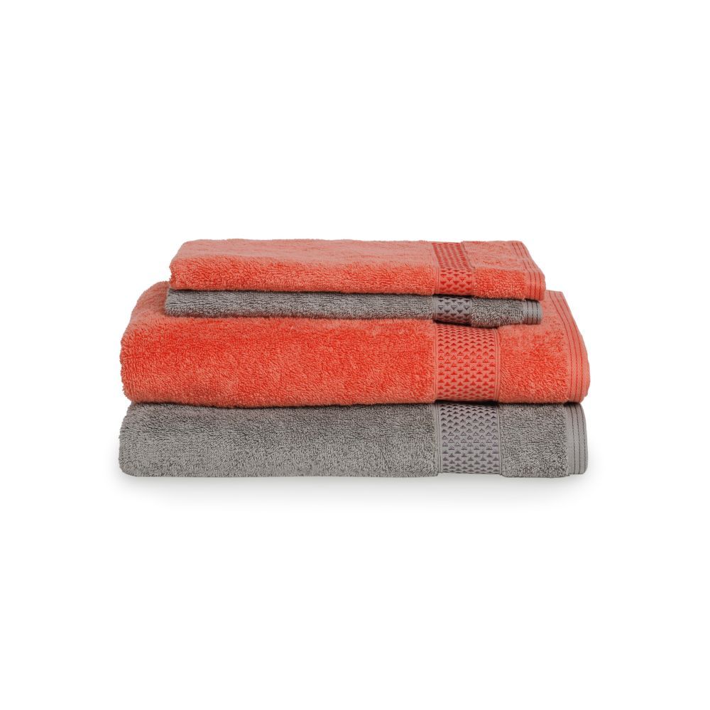 Spaces Atrium Plus Multicolour 600 Gsm 2 Bath Towels , 2 Hand Towels