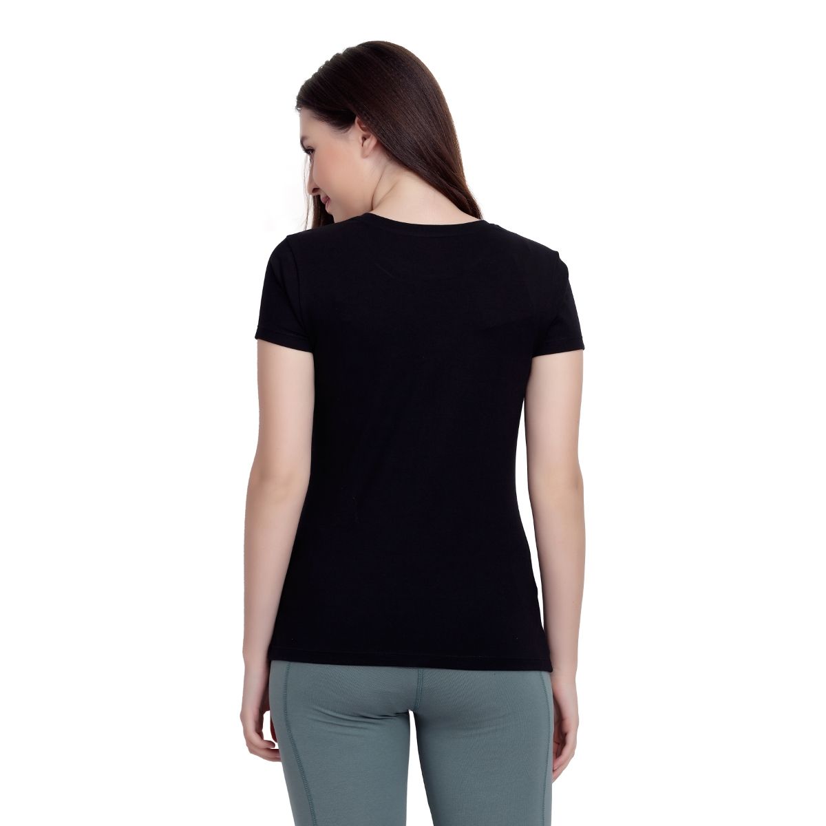Black Colour May t-shirt long sleeve black