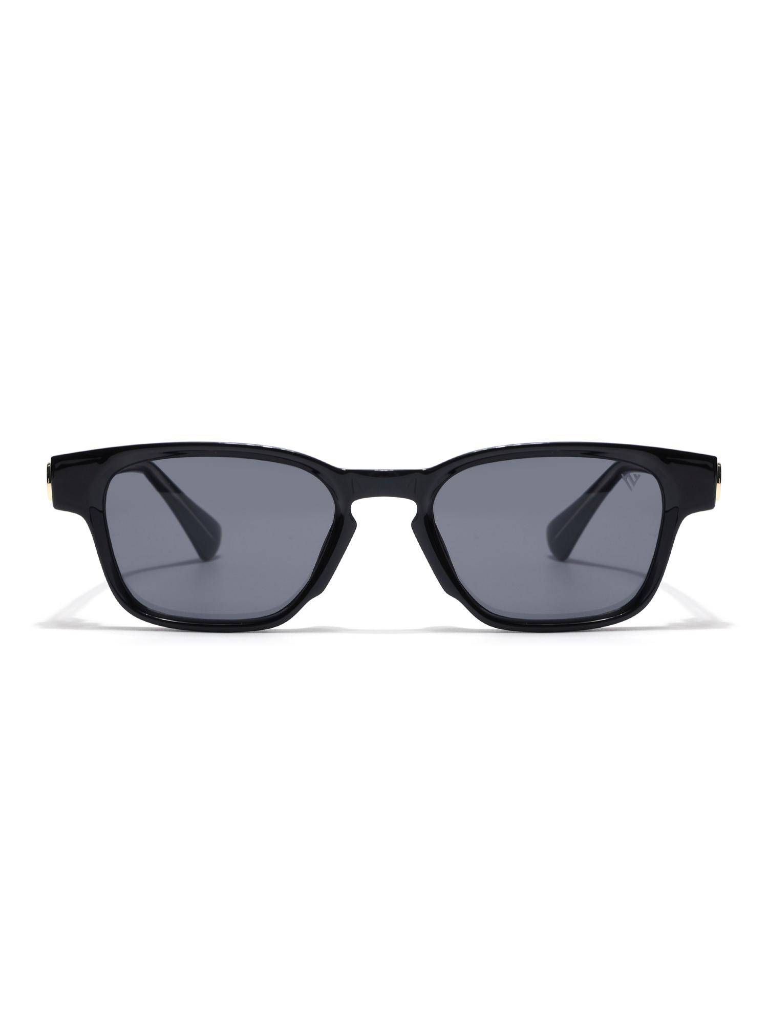 Voyage Unisex Plastic Grey Lens Square Full Rim Sunglasses - MG8712 (53)