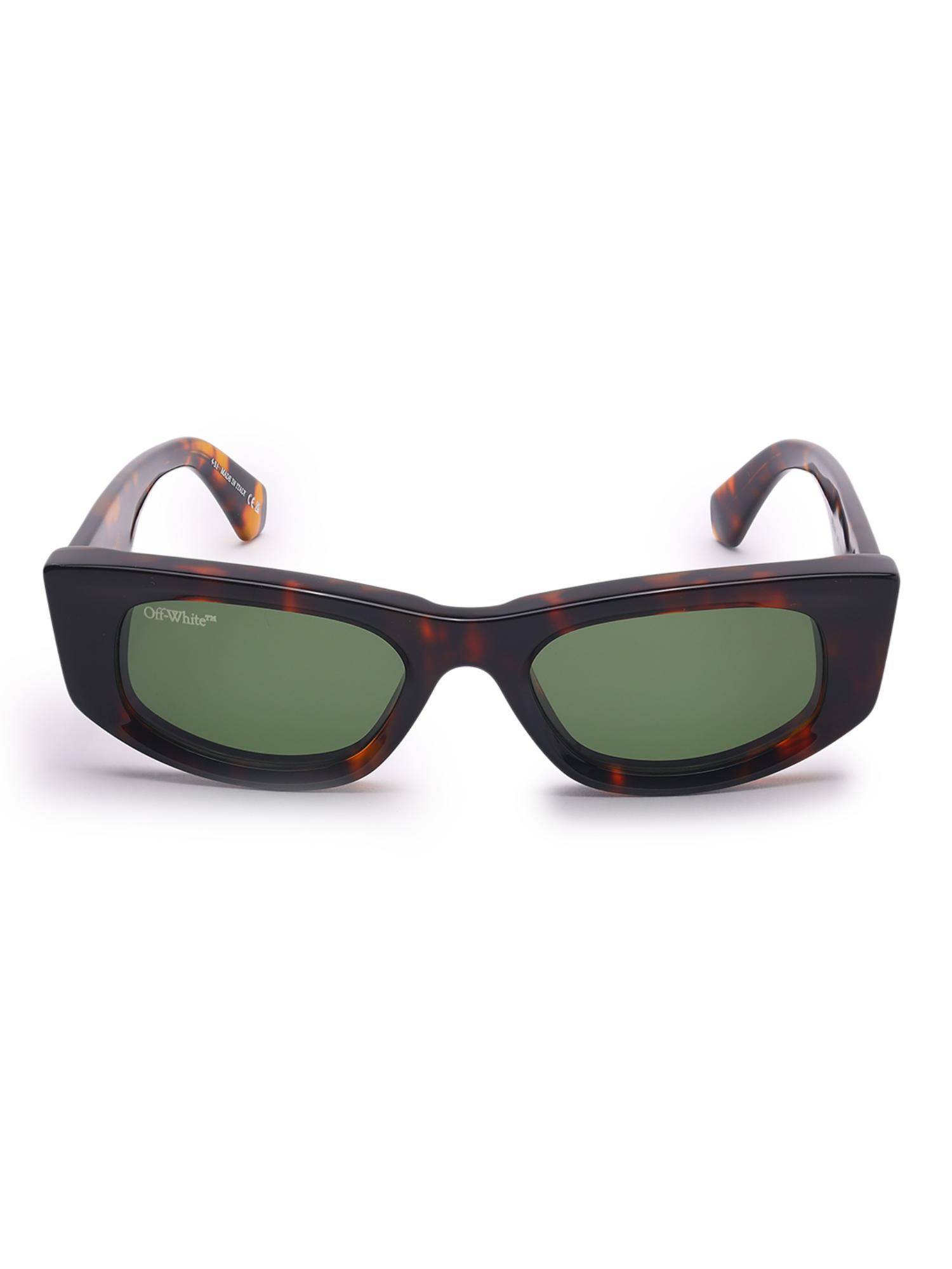 OFF-WHITE Women Acetate Green Lens Rectangle Full Rim Sunglasses -OERI09016055 (51)