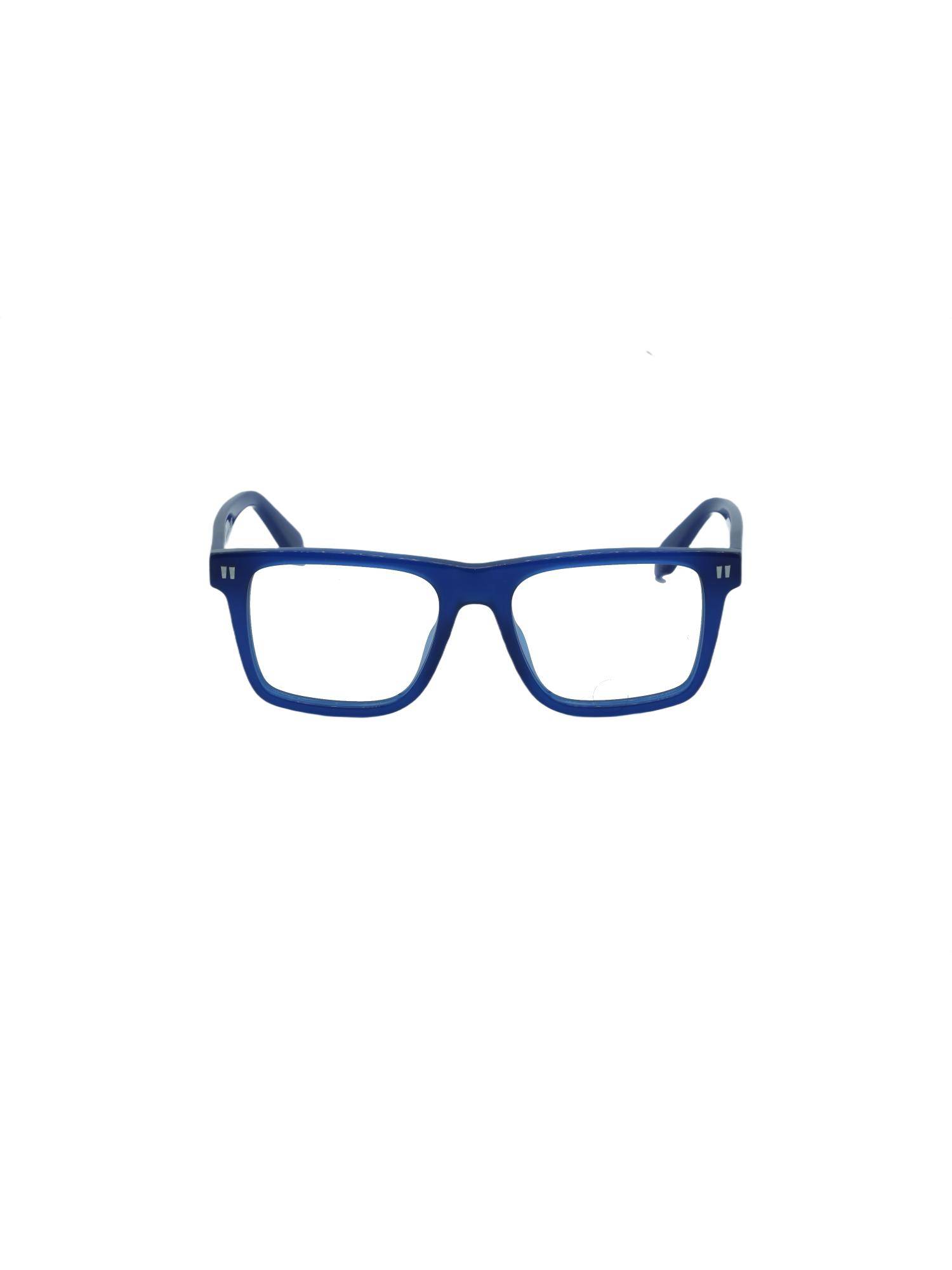 OFF-WHITE Men Acetate Blue Square Full Rim Eyewear Frame -OERJ08J14500 (53)