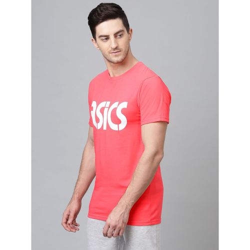 Buy Asics At Graphic Short Sleeves Casual T-shirts Pink Online - Main Image