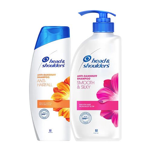 Head Shoulders Smooth Silky Anti Dandruff Shampoo With Anti Hair Fall  Combo