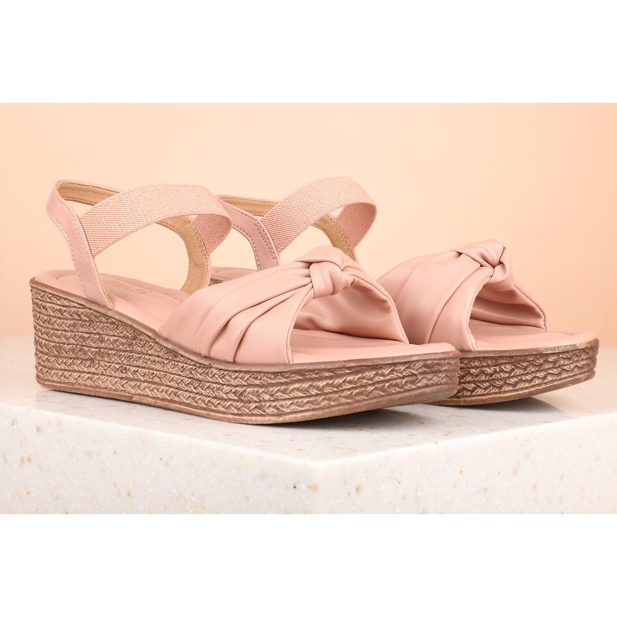 Peach wedges best sale