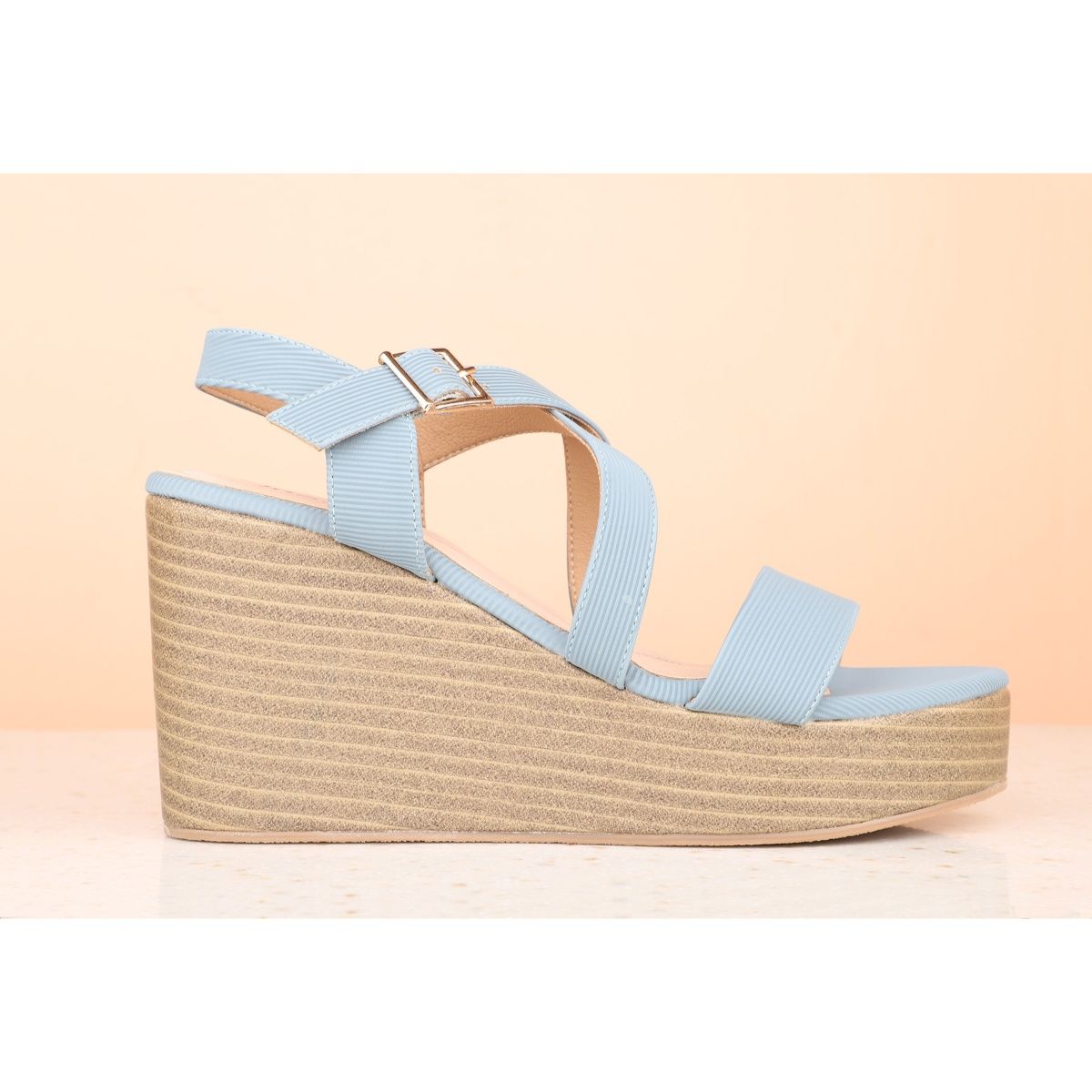 powder blue wedges
