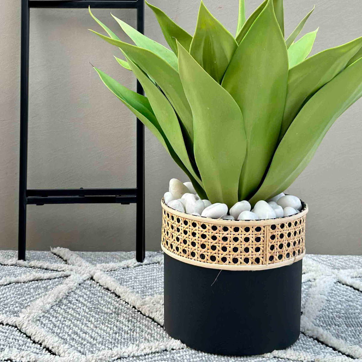 Mason Home Manila Rattan Black Planter Set Of 2 Buy Mason Home Manila Rattan Black Planter