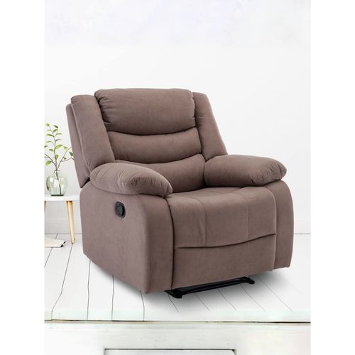 Buy USHA SHRIRAM Single Recliner Chair Light Brown Online