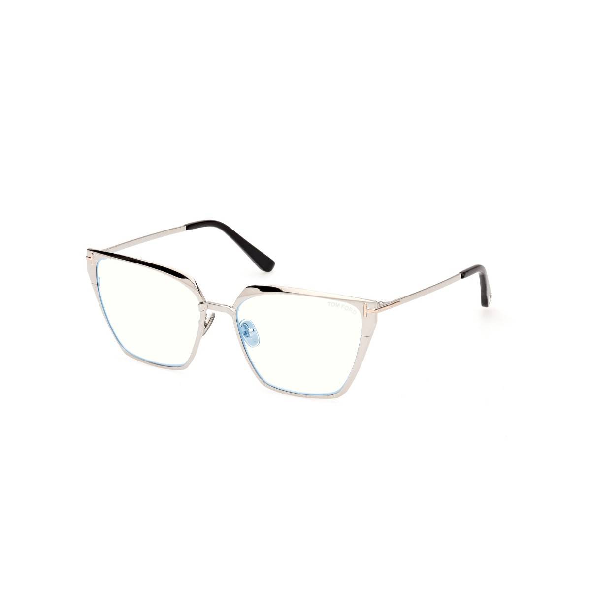 Tom Ford Eyewear Women Silver Full Rim Eyeglass Frame - FT5945-B 56 016 (56)