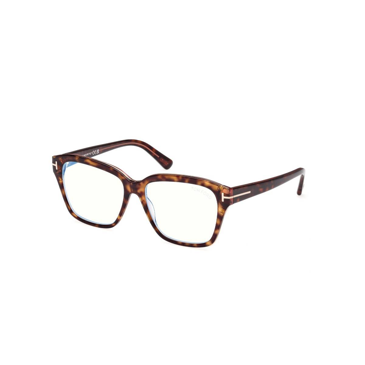 Tom Ford Eyewear Women Brown Full Rim Eyeglass Frame - FT5955-B 54 056 (54)