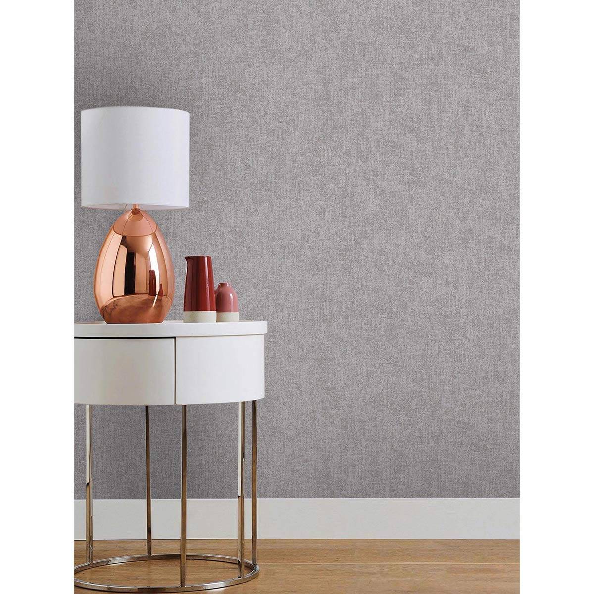 Excel Wallpaper Cotton Duck In Grey