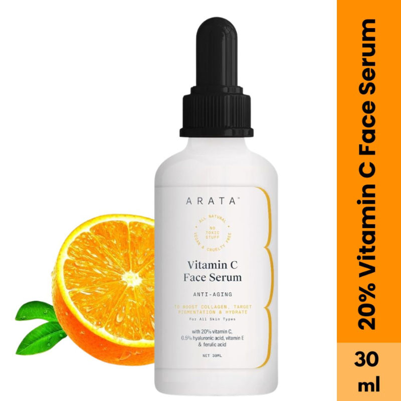 Arata Vitamin C Face Serum|Brightens, Targets Pigmentation & Supports Collagen