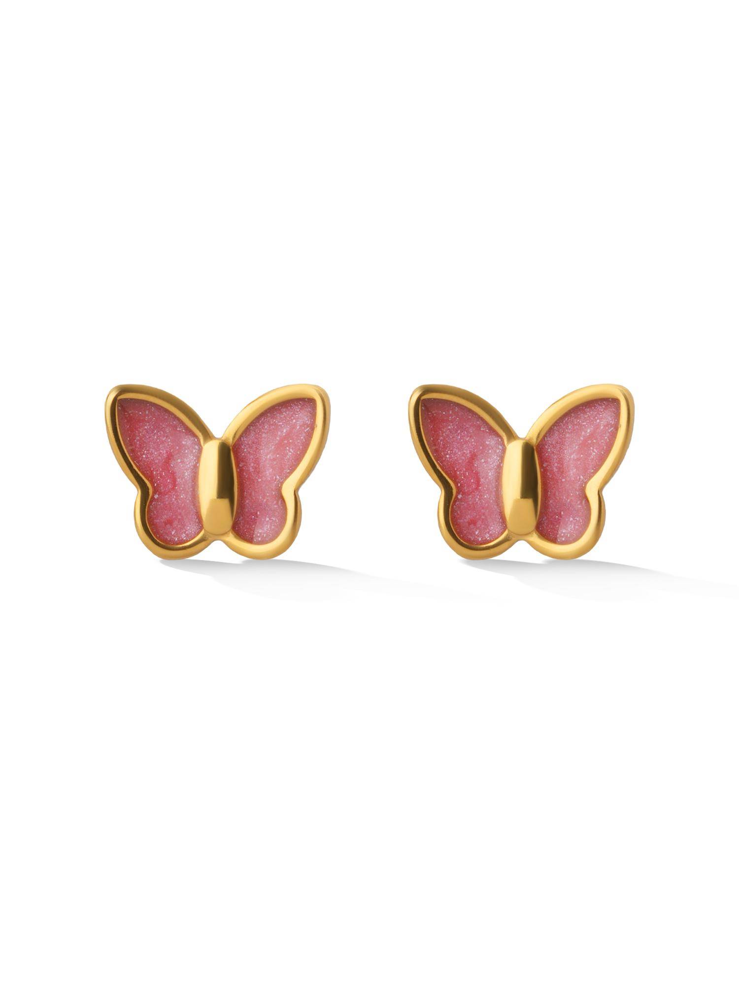 Palmonas Pretty Butterfly Stud Earring For Women - Waterproof And Anti-Tarnish