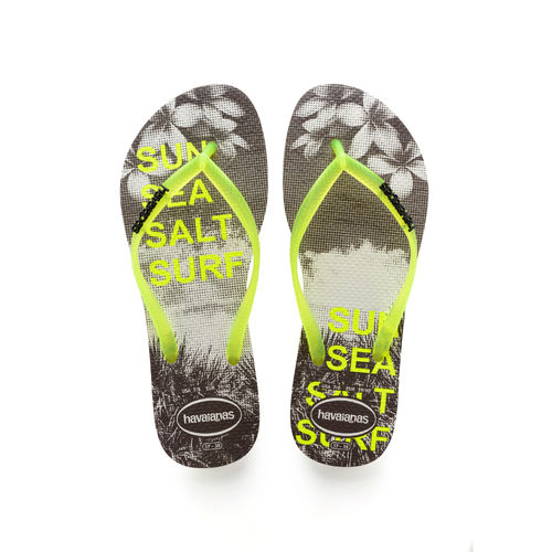 Buy Havaianas White Sandalias Slim Paisage FC Prep Flipflops (35