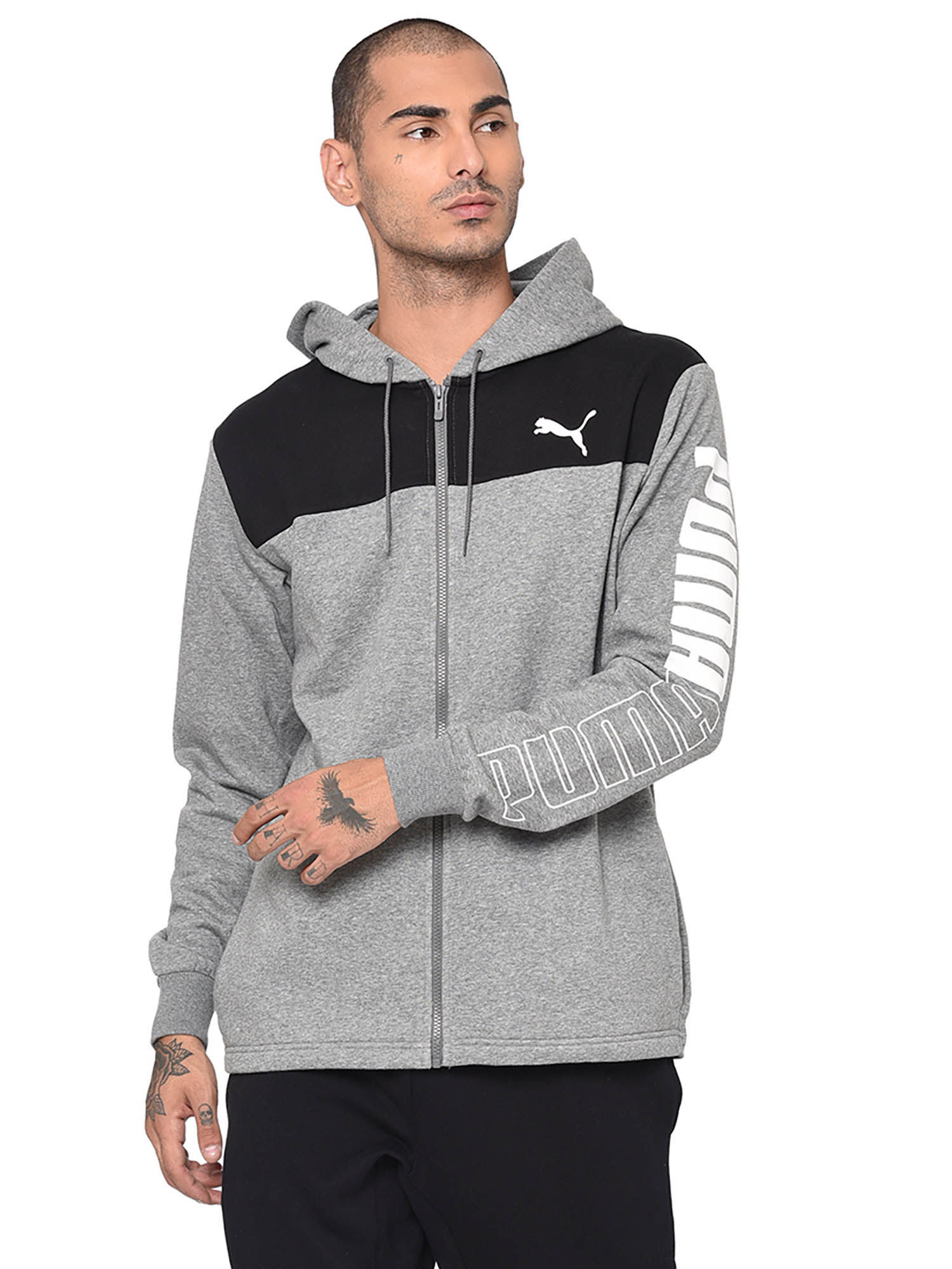 Buy Puma Men's Up N Down Fz Hoodie - Grey Online