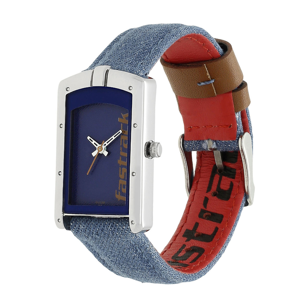 fastrack blue denim watch