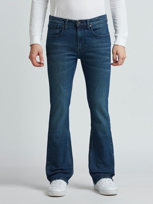Pepe Jeans Blue Mid Rise Slim Bootcut Jeans