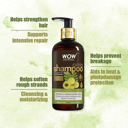 WOW Skin Science Amla Shampoo For Weak Roots & Thin Damage Prone Hair: Buy  WOW Skin Science Amla Shampoo For Weak Roots & Thin Damage Prone Hair  Online at Best Price in