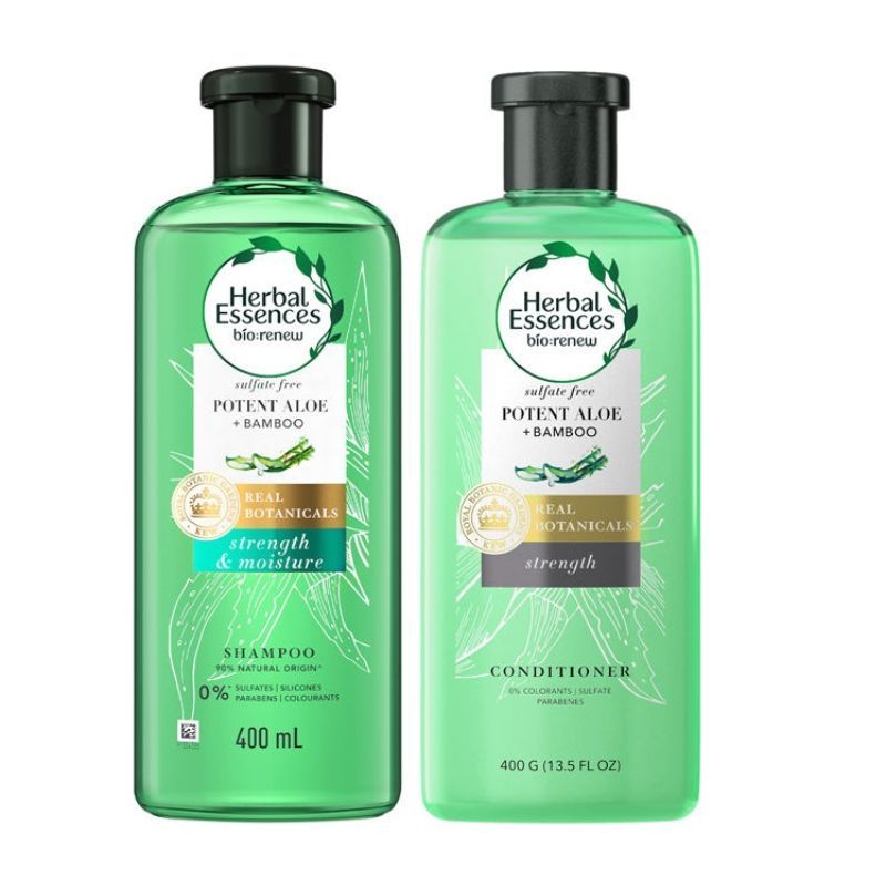 Herbal Essences Aloe & Bamboo Shampoo + Conditioner For Soft Smooth ...