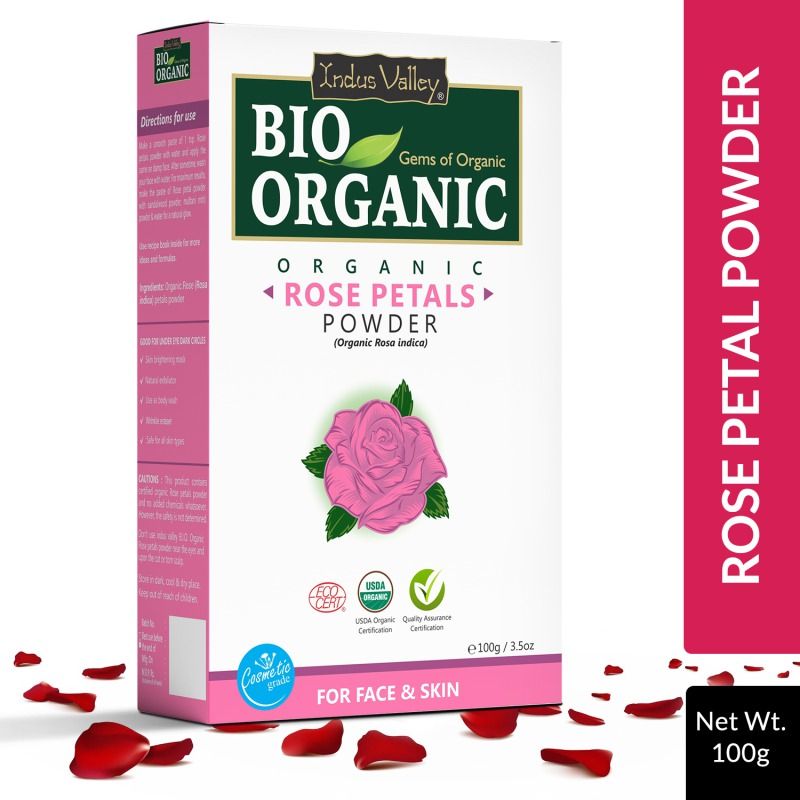 Indus Valley Bio Organic 100% Pure Rose Petals Powder - Price in India, Buy  Indus Valley Bio Organic 100% Pure Rose Petals Powder Online In India,  Reviews, Ratings & Features