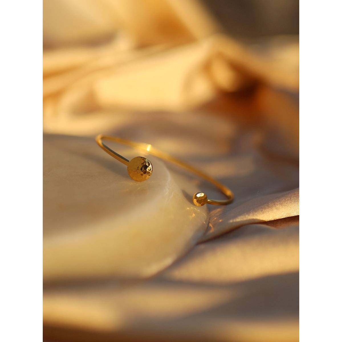 Perfectly Average Textured Bracelet | 18K Gold Plated Jewellery For Women