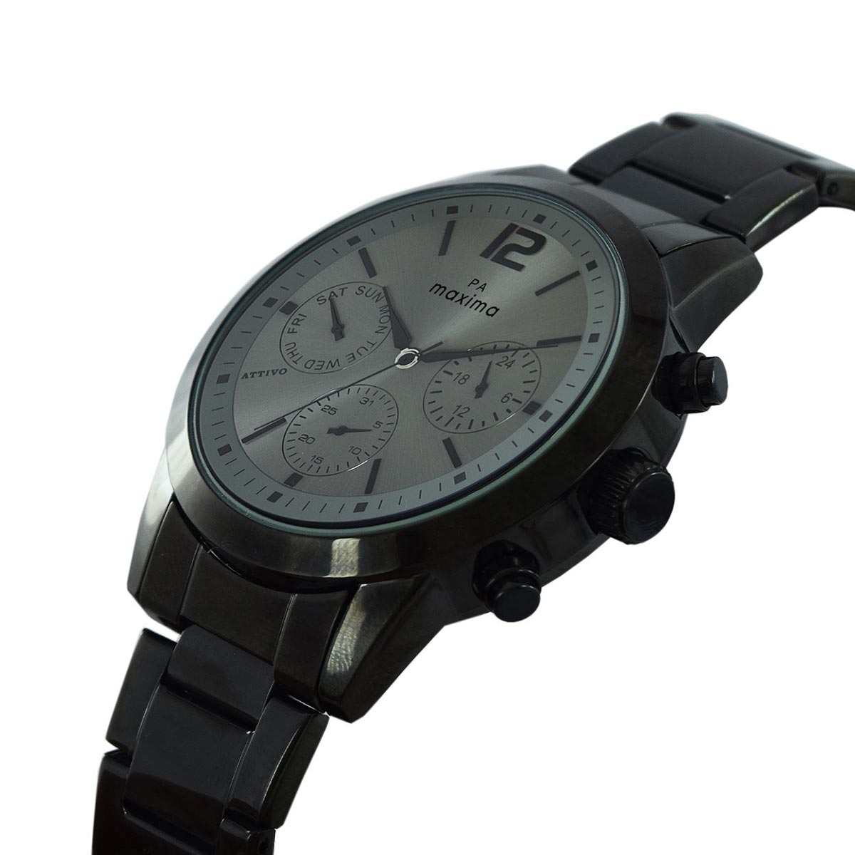 Maxima black 2024 chain watches