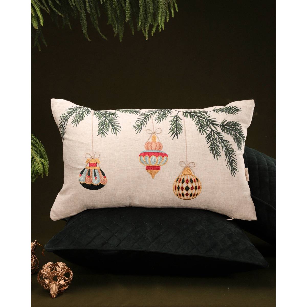 MiRooh Jingle Joy Cushion for Home