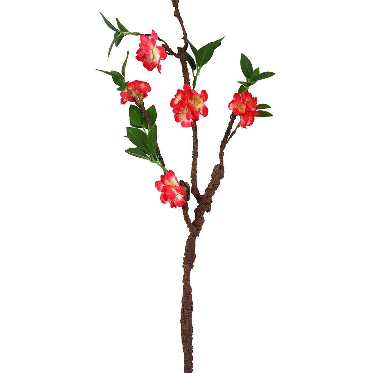 Tayhaa Red & Green Gardenia Artificial Flower