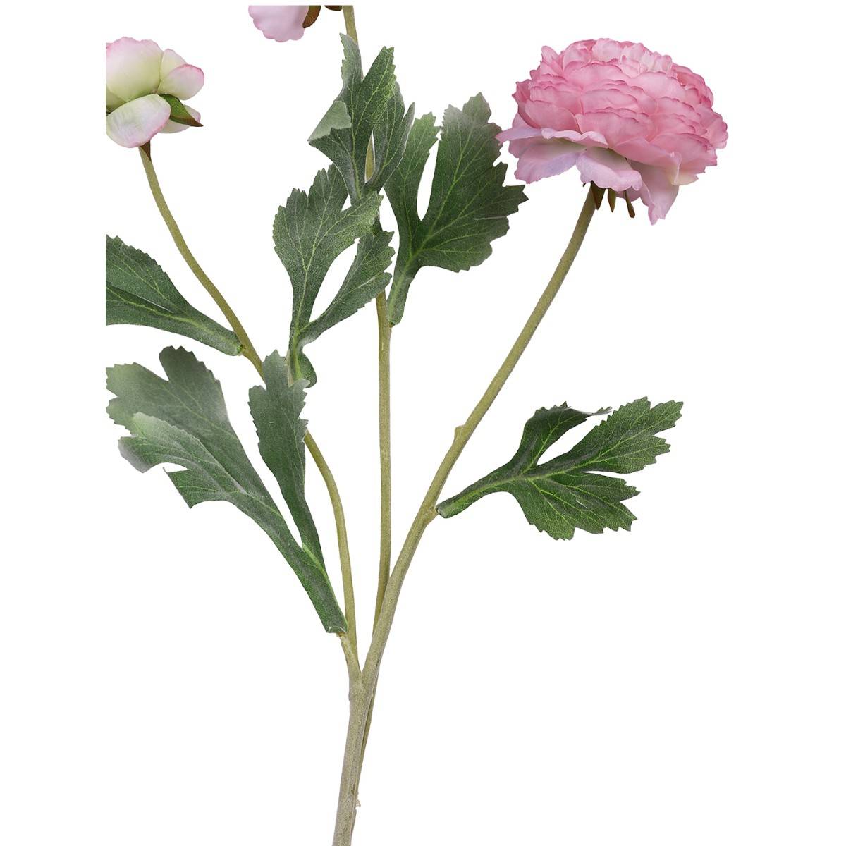 Buy Tayhaa Pink and Green 2 Pieces Rose Blooms Artificial Flowers With ...