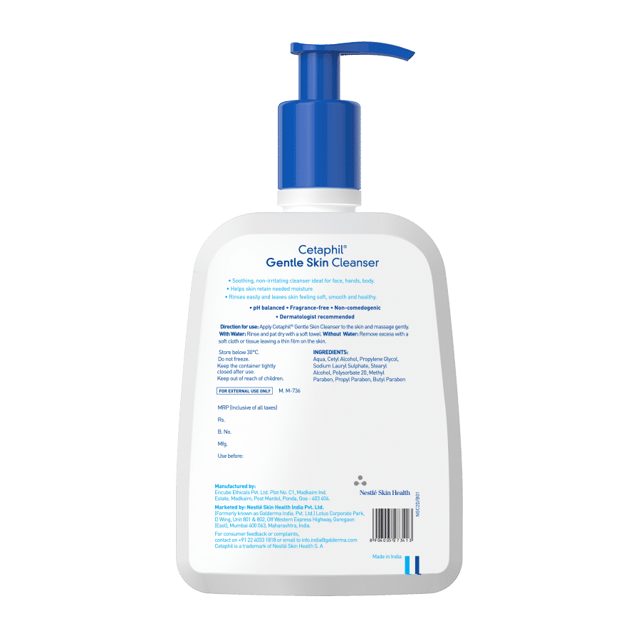 ingredients of cetaphil gentle cleanser