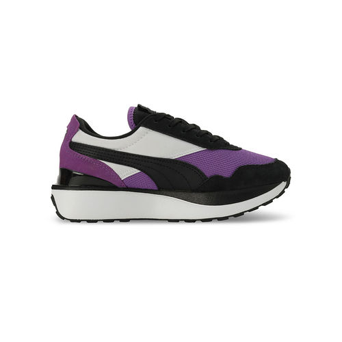 Buy Puma Cruise Rider Silk Road V1 Womens Black Purple Sneakers