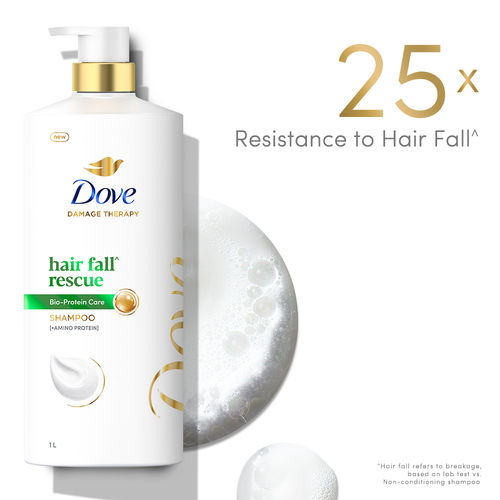 Dove Hair Fall Rescue Shampoo with Nutrilock Actives to Reduce Hairfall & Repair Damaged Hair