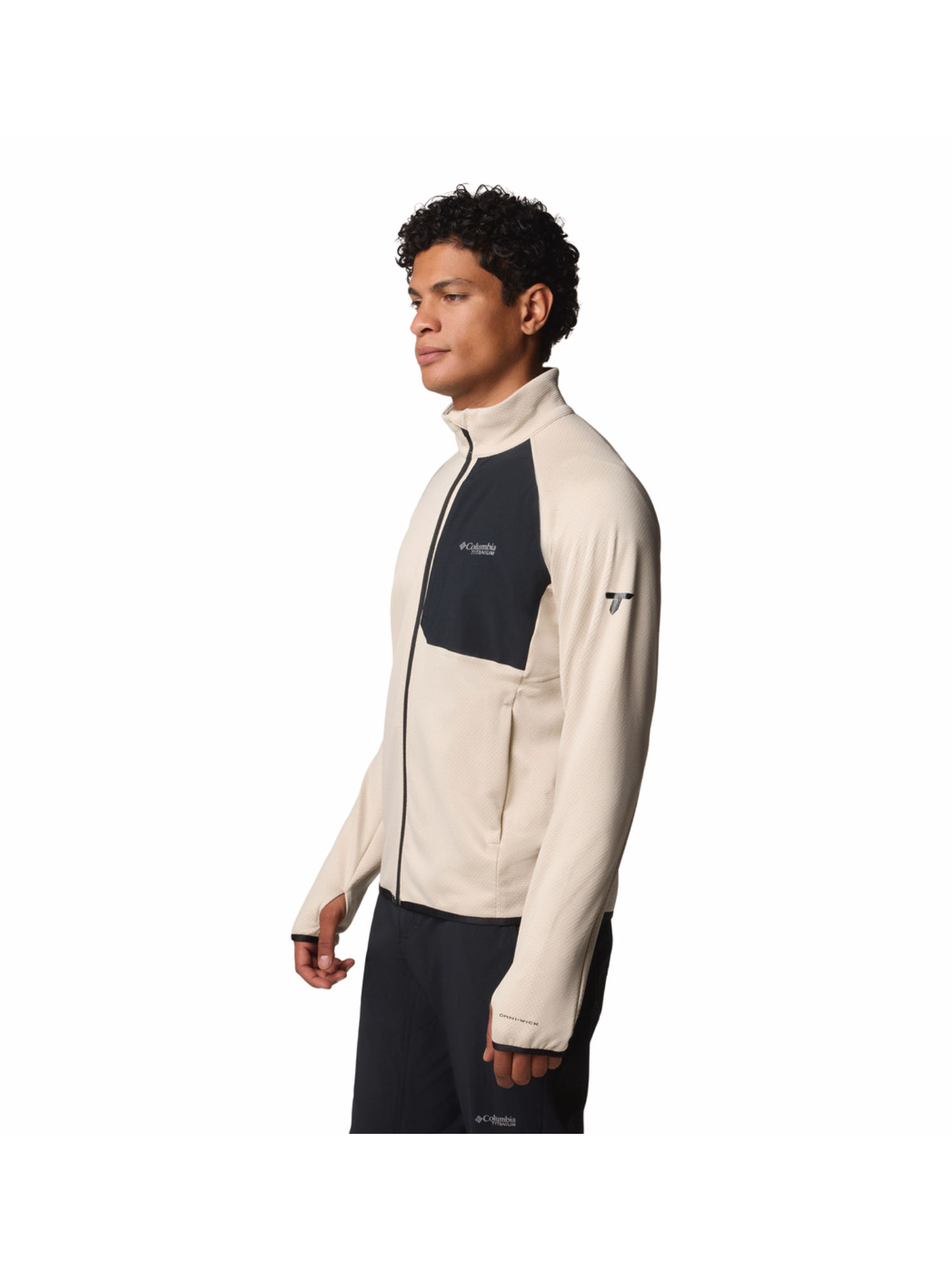 Buy Columbia Men Beige Omni-Wick Triple Canyon Grid Fleece Full