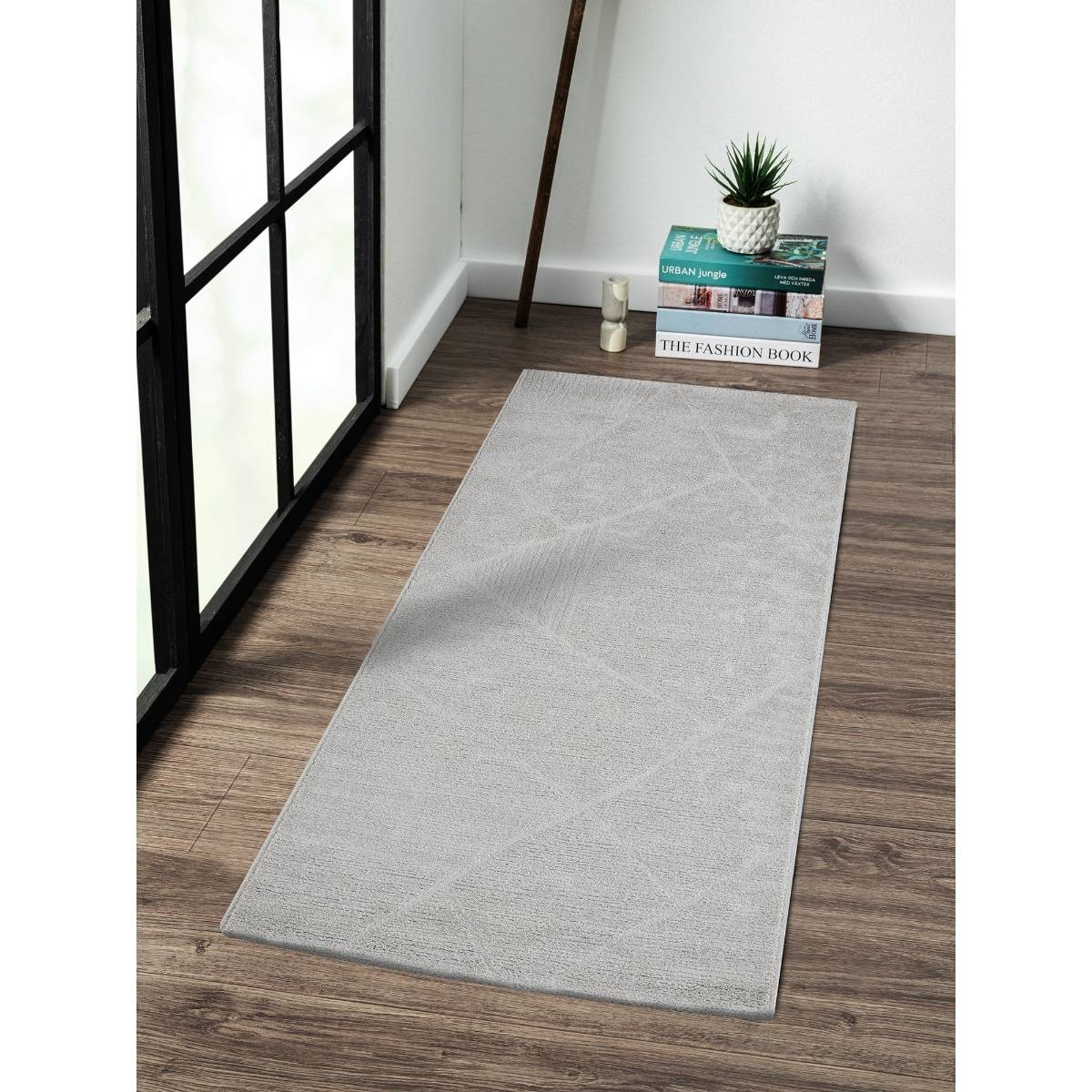 OBSESSIONS Abstract Polyester Grey Runner