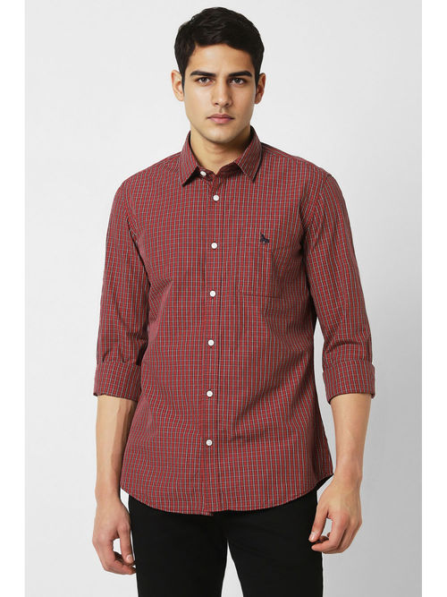 Navy Blue Mens Shirts Red Tape Shirts Myntra Buy Men Maroon Super