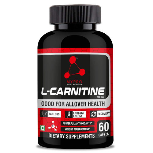 Buy MYPRO SPORT NUTRITION L-Carnitine , L-Tartrate 500mg Veg Capsules Online