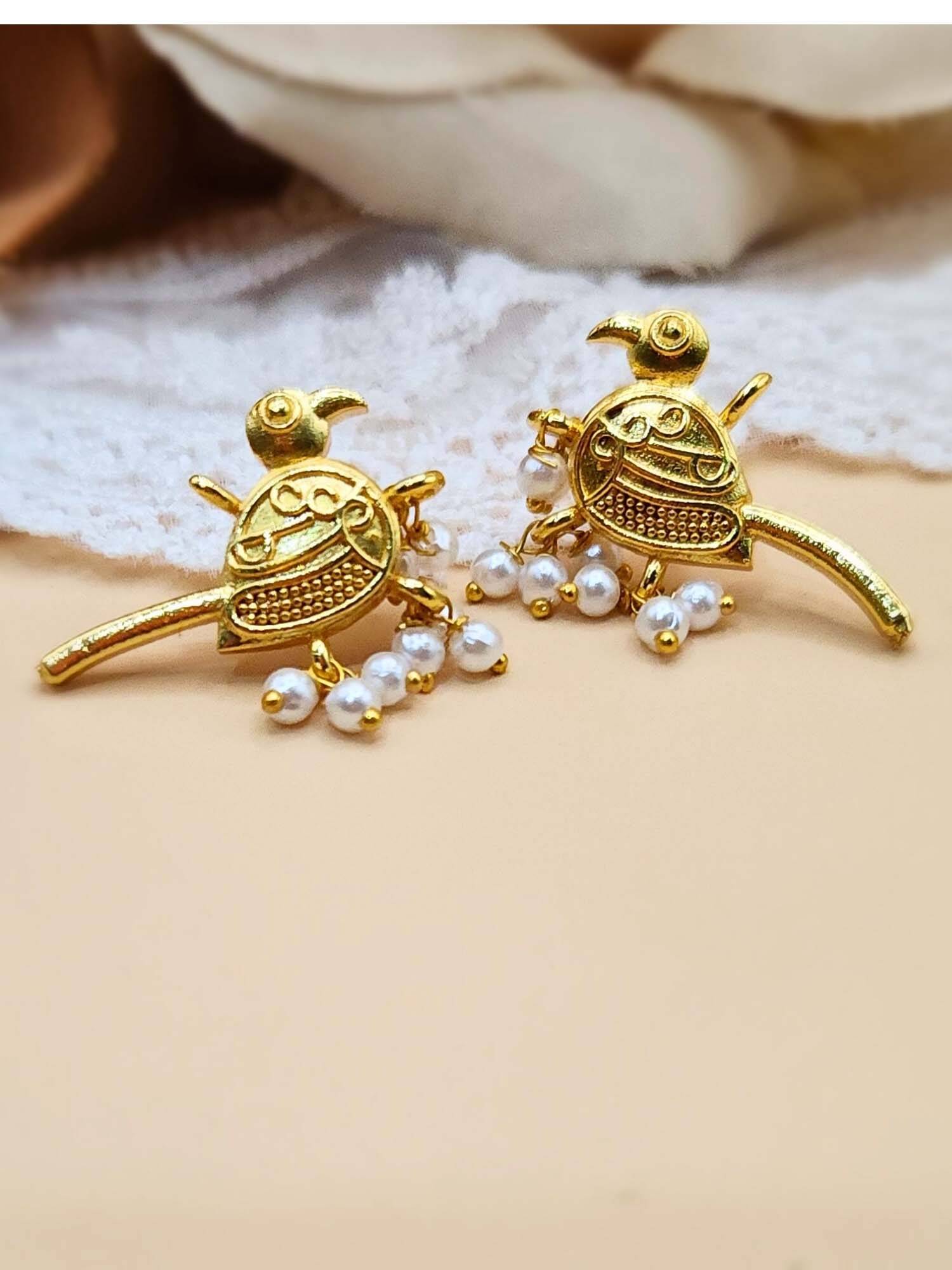 Viana Jewels Pearlie Bird Earrings