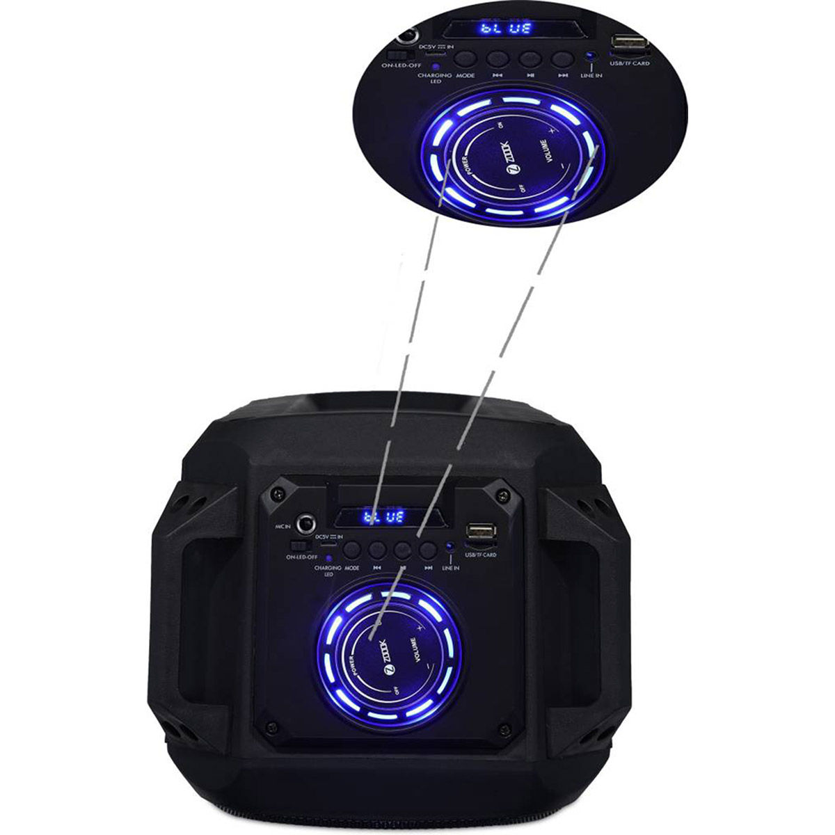 zoook rocker thunder plus 40 w bluetooth party speaker