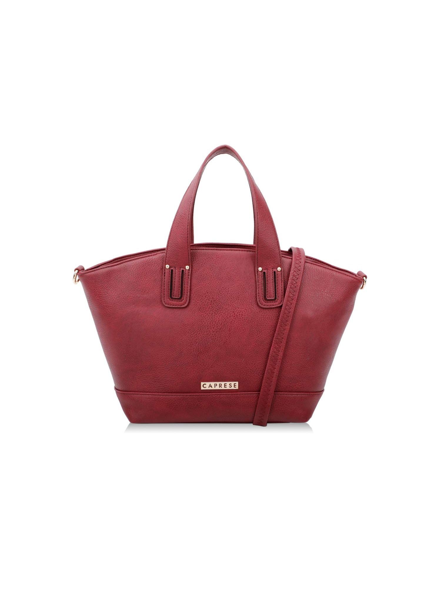 Buy Caprese Kushi Medium E Plum Satchel Online