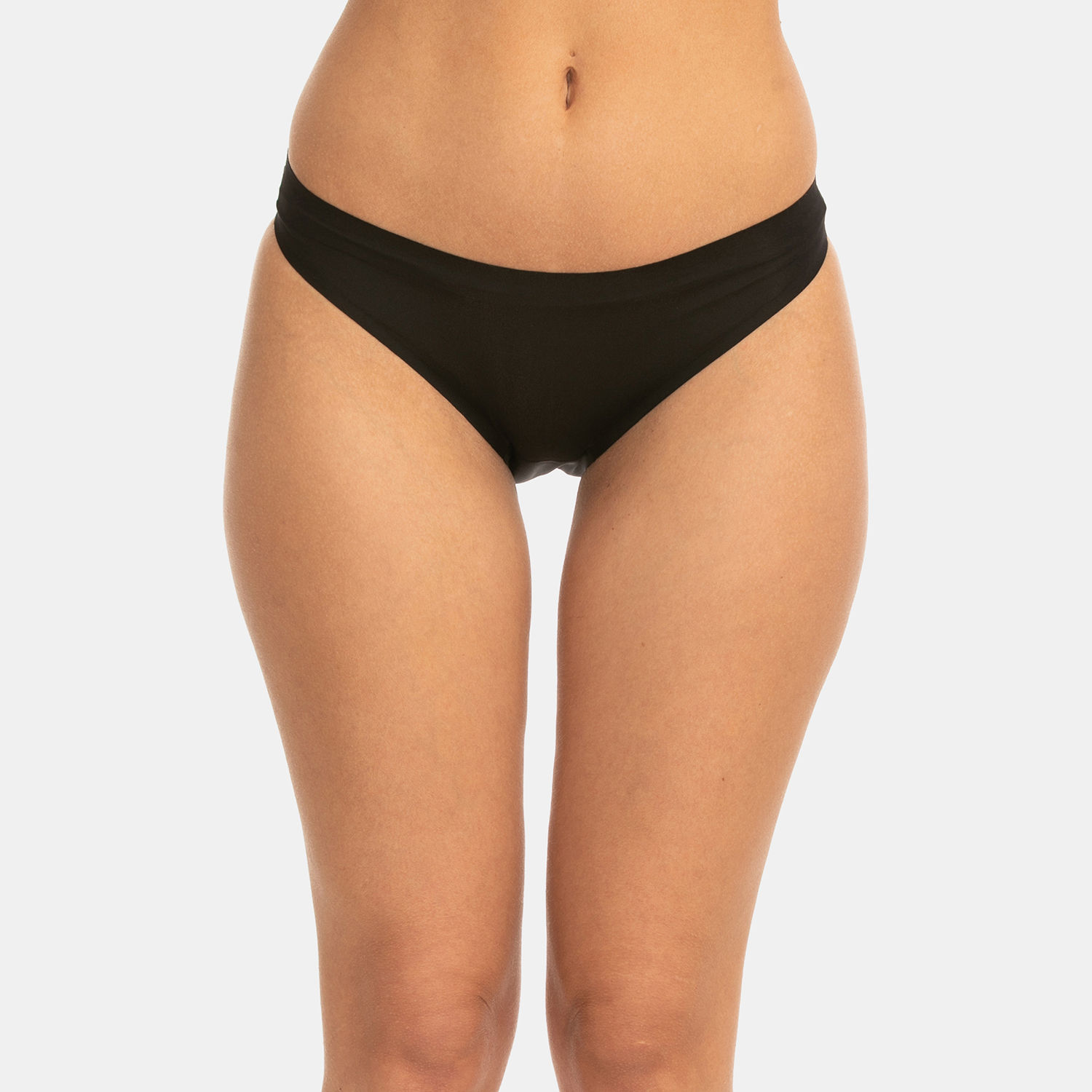 Buy Zivame Low Rise No Visible Panty Line Bikini Panty - Black Online