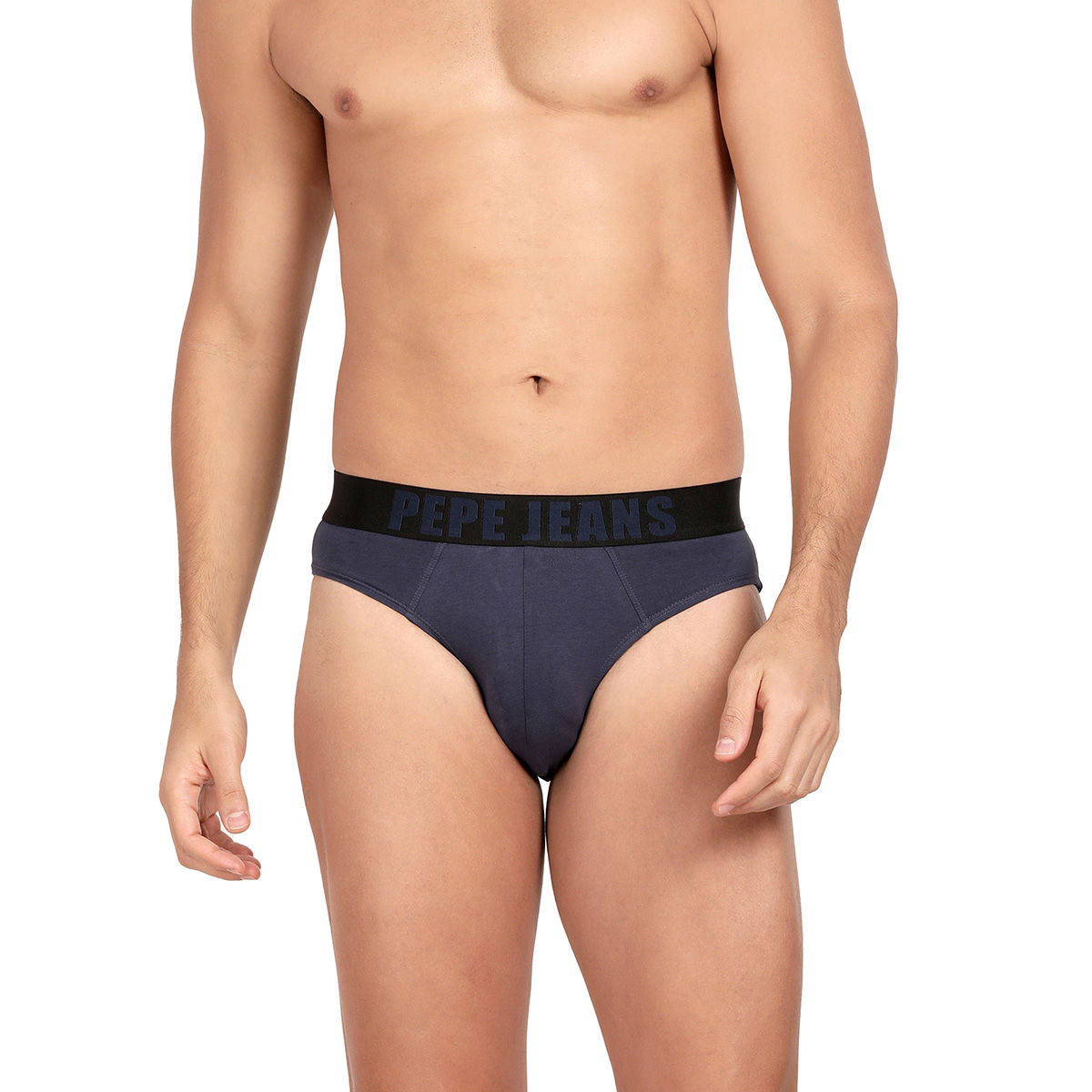 Buy Pepe Jeans Solid Brief Navy Blue 