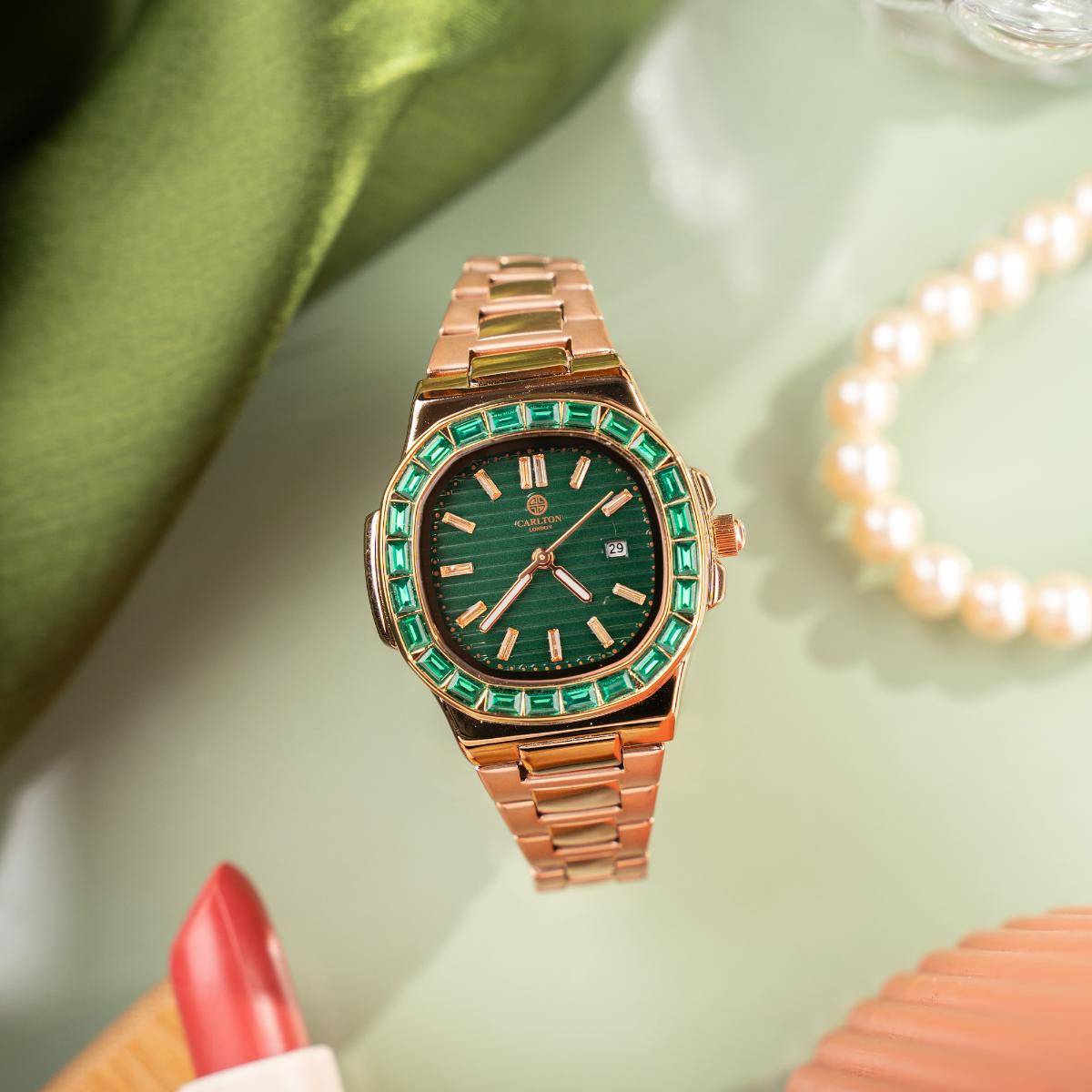 Carlton London Women Grace Green Dial Analog Watch - CLDPP-002 (M)