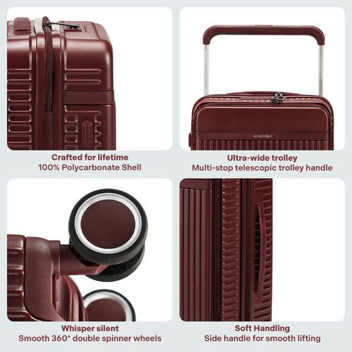 Buy Assembly Wide Handle Small Luggage Trolley Bag-45L With USB