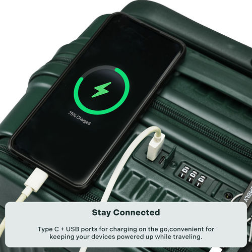 Charging Port Suitcases With Usb Chargers Usb Port Luggage With