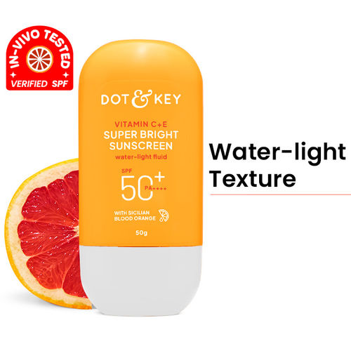Dot & Key Vitamin C + E Super Bright Sunscreen, SPF 50+ PA++++ In-Vivo Tested