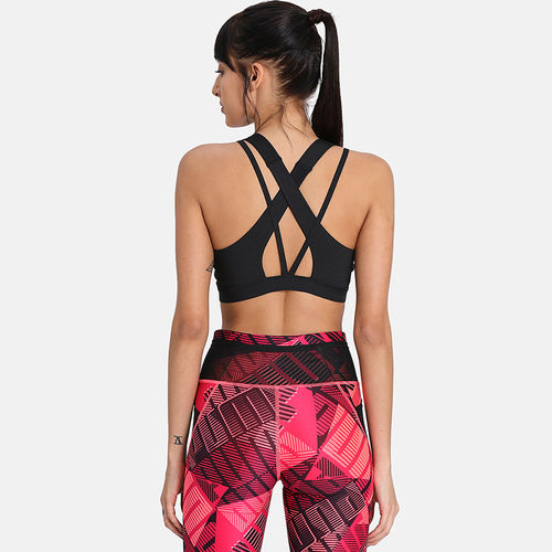 Buy Puma Studio Lace Strappy Yoga Sports Bra L - Black Online