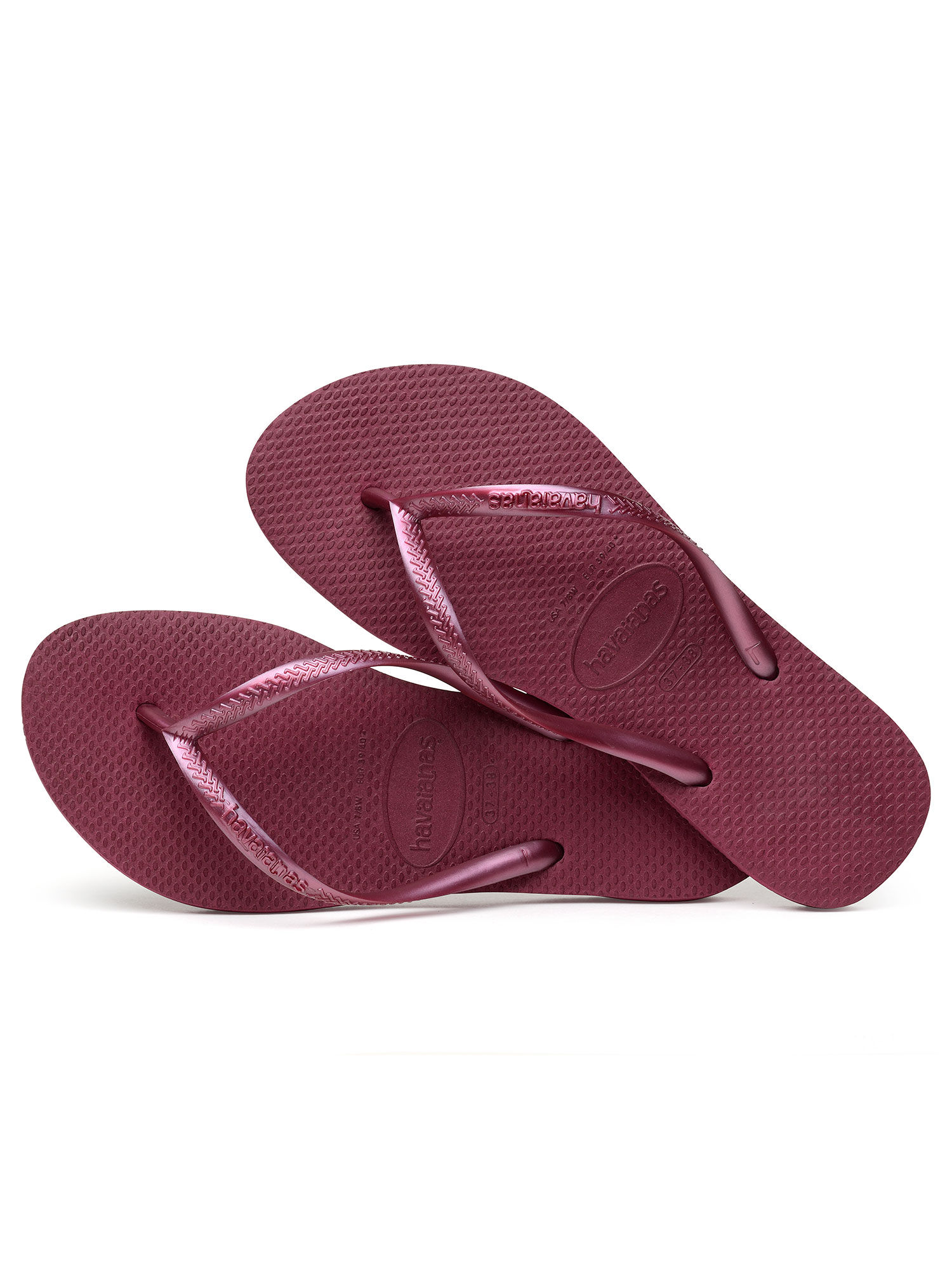 havaianas maroon