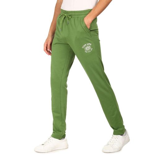 U.S. POLO ASSN. Solid Men Green Track Pants - Buy U.S. POLO ASSN