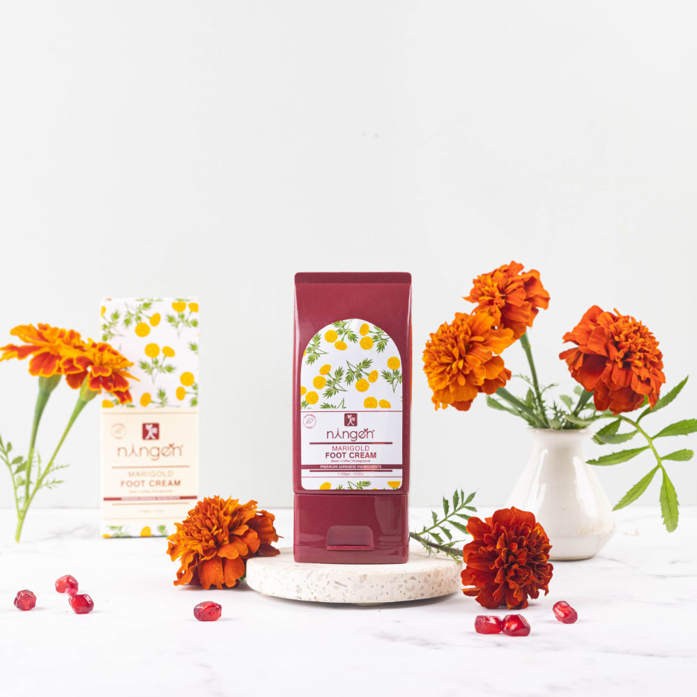 Ningen Marigold Foot Cream Buy Ningen Marigold Foot Cream Online at Best Price in India Nykaa