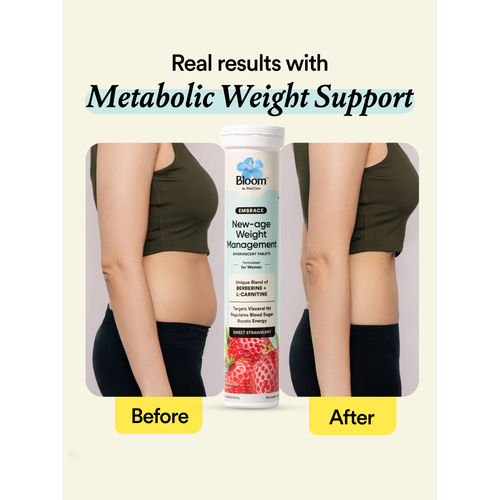 Bloom by Boldcare Berberine + L-Carnitine Effervescent Tablets Complete  Weight Management